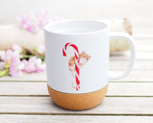Laden Sie das Bild in den Galerie-Viewer, Große Tasse mit Korkboden "Maus mit Zuckerstange"
