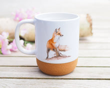 Laden Sie das Bild in den Galerie-Viewer, Große Tasse mit Korkboden "Schlaue Füchsin"