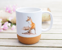 Laden Sie das Bild in den Galerie-Viewer, Große Tasse mit Korkboden "Schlaue Füchsin"