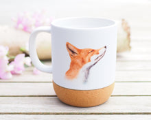 Laden Sie das Bild in den Galerie-Viewer, Große Tasse mit Korkboden "Schnupperfuchs"