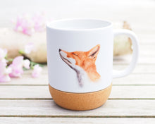 Laden Sie das Bild in den Galerie-Viewer, Große Tasse mit Korkboden "Schnupperfuchs"