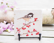 Laden Sie das Bild in den Galerie-Viewer, Antikmarmor-Fliese mit handgezeichnetem Tier- oder Blumenmotiv, dekorativ und einzigartig