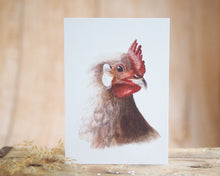 Laden Sie das Bild in den Galerie-Viewer, Grußkarte auf feinem Cotton-Papier mit Tier- oder Blumenmotiv, liebevoll illustriert