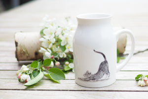 Milchkännchen/Vase "Katzenyoga"