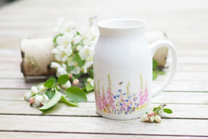 Milchkännchen/Vase "Romantische Juniwiese"