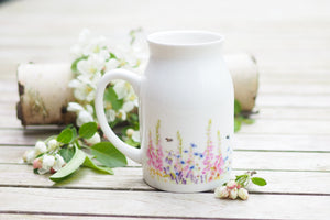 Milchkännchen/Vase "Romantische Juniwiese"