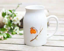 Laden Sie das Bild in den Galerie-Viewer, Milchkännchen/Vase "Feines Rotkehlchen"