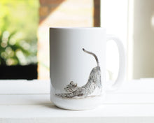 Laden Sie das Bild in den Galerie-Viewer, Große Teetasse "Yogakatze"