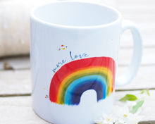 Laden Sie das Bild in den Galerie-Viewer, Feine Keramiktasse "Regenbogen"