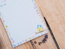 Laden Sie das Bild in den Galerie-Viewer, Notizblock "Blumenmeer mit Blaumeise"