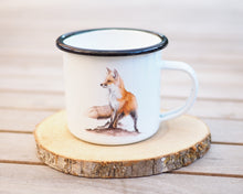 Laden Sie das Bild in den Galerie-Viewer, Emailletasse "Schöner Fuchs"