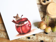 Laden Sie das Bild in den Galerie-Viewer, Notizblock "Maus mit Bratapfel"