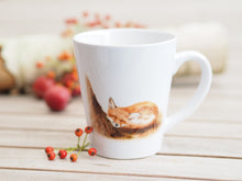 Laden Sie das Bild in den Galerie-Viewer, Konische Tasse "Schlafender Fuchs"