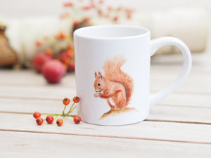 Feine, kleine Keramiktasse "Niedliches Eichhörnchen"
