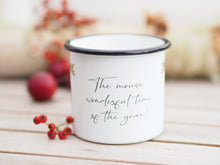 Laden Sie das Bild in den Galerie-Viewer, Emailletasse / Vintagetasse "Waldmaus mit lustigem Spruch"