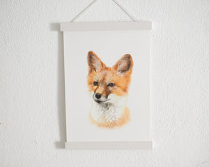 Kunstdruck "Kleiner Fuchs" in 20x28 cm auf feinstem Papier