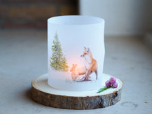 Laden Sie das Bild in den Galerie-Viewer, Windlicht Tischdeko "Fuchs und Hase"