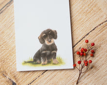 Laden Sie das Bild in den Galerie-Viewer, Notizblock / To-Do- Liste / Einkaufsliste "Kleiner Dackel" DIN lang