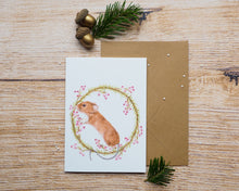 Laden Sie das Bild in den Galerie-Viewer, Weihnachtskarte Klappkarte mit Umschlag, hochwertiger Kunstdruck auf Cotton-Papier mit Naturmotiv