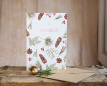Laden Sie das Bild in den Galerie-Viewer, Weihnachtskarte / Klappkarte inkl. Umschlag "Oh Tannenbaum" auf feinstem Cotton-Papier