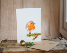 Laden Sie das Bild in den Galerie-Viewer, Weihnachtskarte Klappkarte mit Umschlag, hochwertiger Kunstdruck auf Cotton-Papier mit Naturmotiv