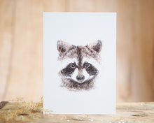 Laden Sie das Bild in den Galerie-Viewer, Grußkarte auf feinem Cotton-Papier mit Tier- oder Blumenmotiv, liebevoll illustriert