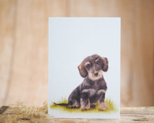 Laden Sie das Bild in den Galerie-Viewer, Grußkarte auf feinem Cotton-Papier mit Tier- oder Blumenmotiv, liebevoll illustriert