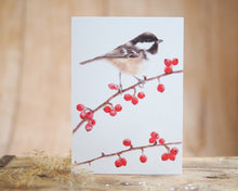 Laden Sie das Bild in den Galerie-Viewer, Grußkarte auf feinem Cotton-Papier mit Tier- oder Blumenmotiv, liebevoll illustriert