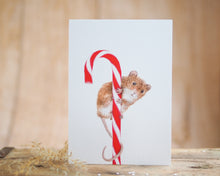 Laden Sie das Bild in den Galerie-Viewer, Grußkarte auf feinem Cotton-Papier mit Tier- oder Blumenmotiv, liebevoll illustriert