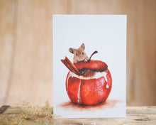 Laden Sie das Bild in den Galerie-Viewer, Grußkarte auf feinem Cotton-Papier mit Tier- oder Blumenmotiv, liebevoll illustriert