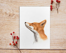 Laden Sie das Bild in den Galerie-Viewer, Postkarte mit Schnupperfuchs