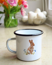 Laden Sie das Bild in den Galerie-Viewer, Emailletasse "Süßes Häschen"