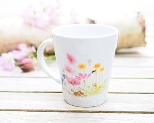 Konische Tasse "Bunte Sommerwiese"