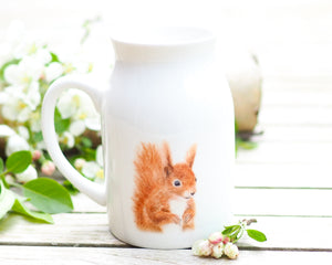 Milchkännchen/Vase "Quirliges Eichhörnchen"