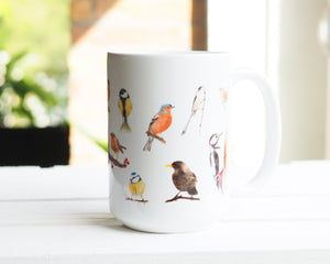 Große Teetasse "Vogelschar"