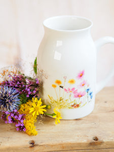 Milchkännchen/Vase "Sommerwiese mit Maus"