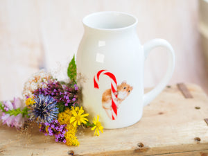 Milchkännchen/Vase "Kleine Maus mit Zuckerstange"