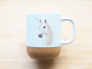 Große Tasse mit Korkboden "Einhornliebe"