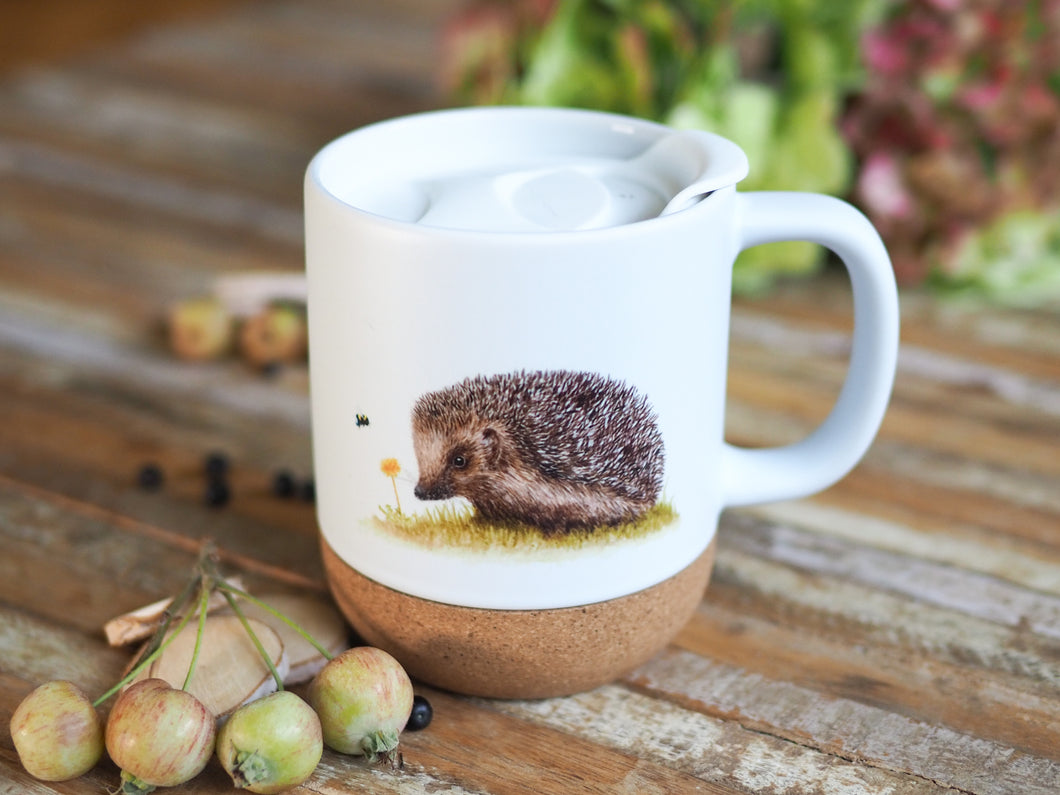 Große Tasse mit Korkboden 