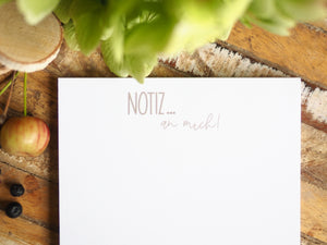 Notizblock "Maus mit Bratapfel"