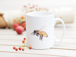 Feine Keramiktasse "Fleißige Biene"