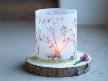 Laden Sie das Bild in den Galerie-Viewer, Windlicht Tischdeko &quot;Tiere im Herbstwald&quot;
