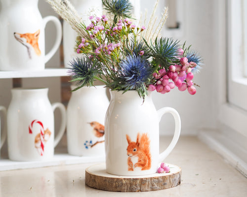 Vase Milchkännchen Eichhörnchen 