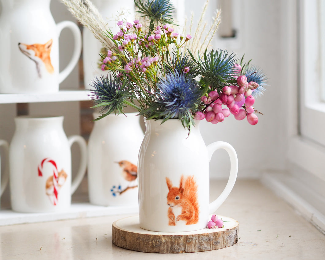 Vase Milchkännchen Eichhörnchen 