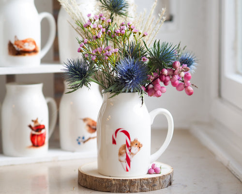 Vase Milchkännchen Weihnachten 