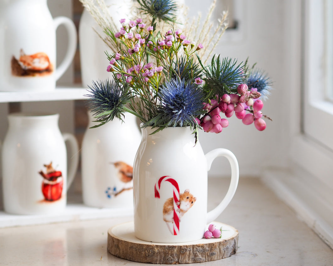 Vase Milchkännchen Weihnachten 
