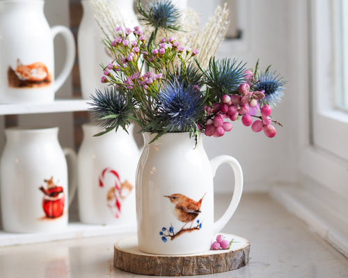 Vase Milchkännchen Vogel 