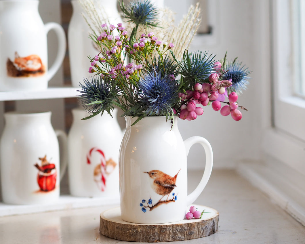 Vase Milchkännchen Vogel 