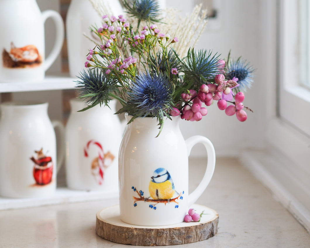 Vase Milchkännchen Blaumeise 