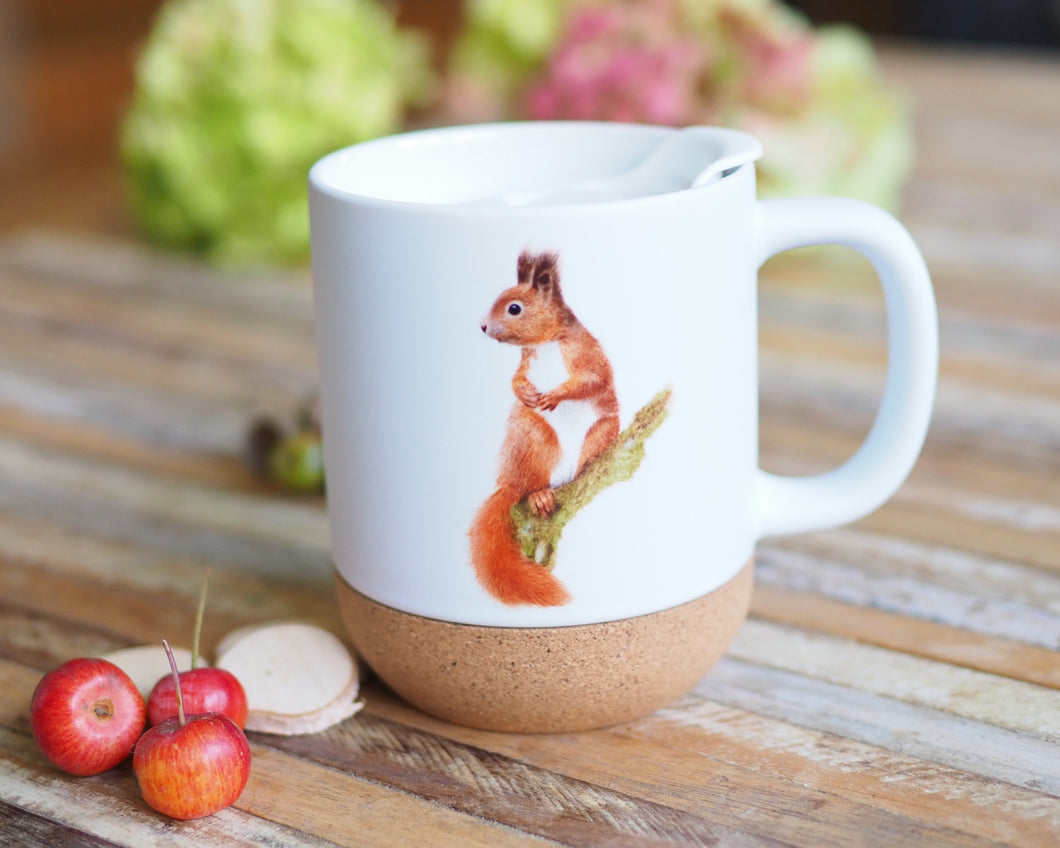 Grosse Tasse mit Korkboden 